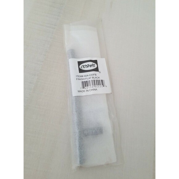 3/8" Slim Line Cosmas Euro Style Bar Pull Flat Black finish Pulls #404-030FB New - Picture 4 of 4